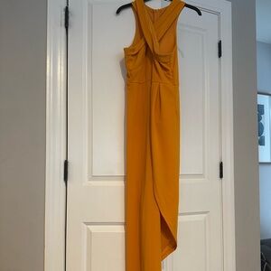 Mustard yellow halter dress size medium